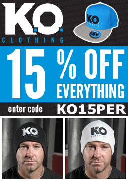 Knockout Clothing end of January Sale! 15% OFF everything.